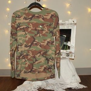Abercrombie Men's Long-sleeve Shirt Camo